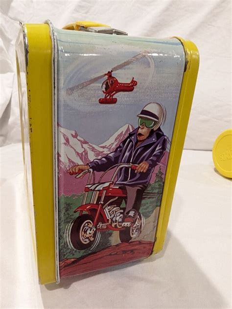 Vintage 1971 Rare Lance Link Secret Chimp Metal Lunchbox W/ 